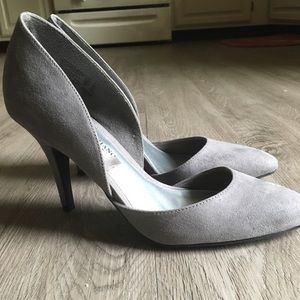 Grey suede pumps! Size 8  / worn once